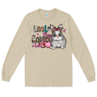 Mushroom Little Miss Cotton Tail Long Sleeve Tee - CowhideDigitalArt