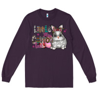 Plum Little Miss Cotton Tail Long Sleeve Tee - CowhideDigitalArt