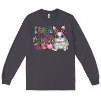 Smoke Little Miss Cotton Tail Long Sleeve Tee - CowhideDigitalArt