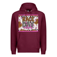 Burgundy race day vibes Premium Hoodie - Artiststas
