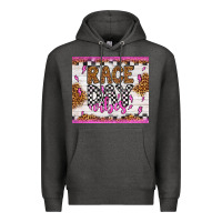Charcoal Heather race day vibes Premium Hoodie - Artiststas