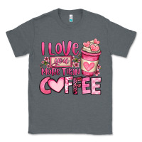 Charcoal Heather i love you more than coffee valentines day Classic Tee - OliviaCreatesArt