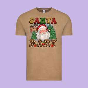 Santa Baby Vintage Tee Designed By Fadigitalartstudio