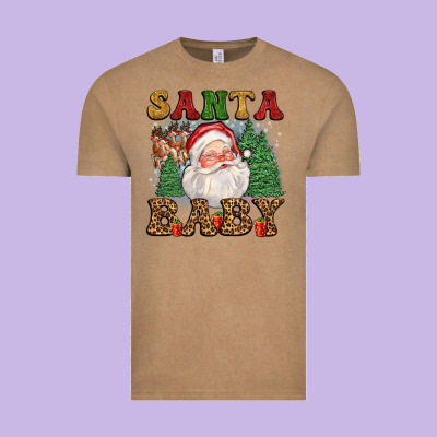 Santa Baby Vintage Tee Designed By Fadigitalartstudio