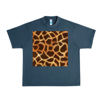 Midnight Navy giraffe seamless pattern Urban Heavy Tee - BundleAndBundleShop