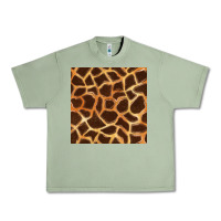Oil Green giraffe seamless pattern Urban Heavy Tee - BundleAndBundleShop