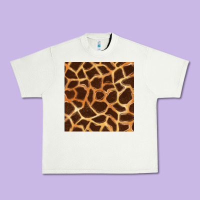Giraffe Seamless Pattern Urban Heavy Tee Designed By Bundleandbundleshop