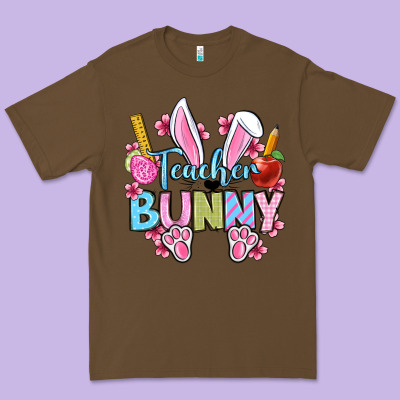Easter Teacher Bunny Premium Tee Designed By Oliviacreatesart