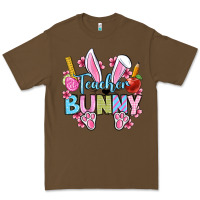 Cacao Easter Teacher bunny Premium Tee - OliviaCreatesArt