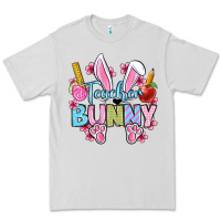 Dove Grey Easter Teacher bunny Premium Tee - OliviaCreatesArt