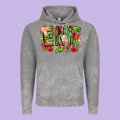 Ent Crew Christmas Vintage Hoodie Designed By Cowhidedigitalart