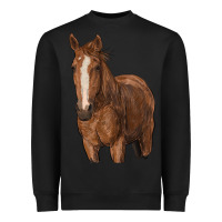 Black brown horse Heavyweight Sweatshirt - RanaPortraitStore
