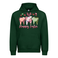 Forest Green happy easter dental Urban Hoodie - RanaPortraitStore