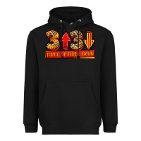 Black three up three down softball Heavyweight Hoodie - Jasminsmagicworld