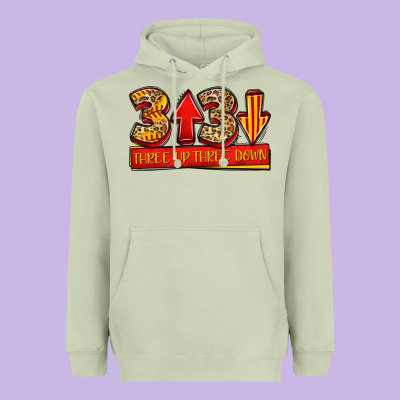 Three Up Three Down Softball Heavyweight Hoodie Designed By Jasminsmagicworld