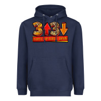 Navy three up three down softball Heavyweight Hoodie - Jasminsmagicworld