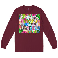 Burgundy Lets Get Loaded Long Sleeve Tee - CowhideDigitalArt