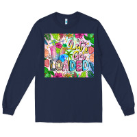 Navy Lets Get Loaded Long Sleeve Tee - CowhideDigitalArt