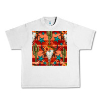Lunar Rock bull skull cactus seamless pattern Urban Heavy Tee - BundleAndBundleShop