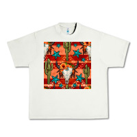 Pistachio bull skull cactus seamless pattern Urban Heavy Tee - BundleAndBundleShop