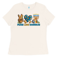 Bone Peace Love Hannukah Ladies Tee - BundleAndBundleShop
