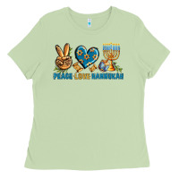 Matcha Peace Love Hannukah Ladies Tee - BundleAndBundleShop