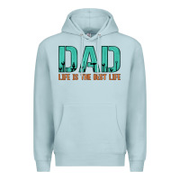 Blue Mist dad life is the best life Premium Hoodie - Artiststas
