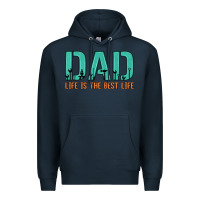 Navy dad life is the best life Premium Hoodie - Artiststas