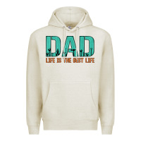 Oatmeal Heather dad life is the best life Premium Hoodie - Artiststas