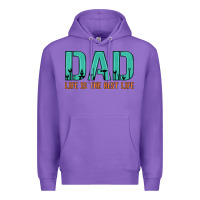 Purple dad life is the best life Premium Hoodie - Artiststas