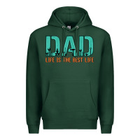 Sports Green dad life is the best life Premium Hoodie - Artiststas