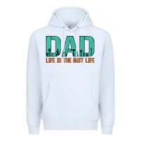 White dad life is the best life Premium Hoodie - Artiststas
