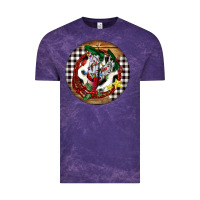 Cloud Purple Cowgirl Boots Vintage Tee - FaDigitalArtStudio