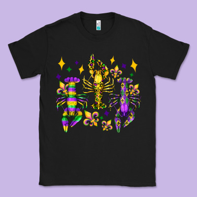 Mardi Gras Craw Fish Olivia Classic Tee Designed By Oliviacreatesart