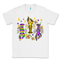 White mardi gras craw fish olivia Classic Tee - OliviaCreatesArt