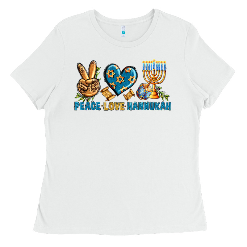 Peace Love Hannukah Ladies Tee by BundleAndBundleShop | Teevron
