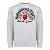 Heather Grey fourth grade rainbow Heavyweight Sweatshirt - RanaPortraitStore