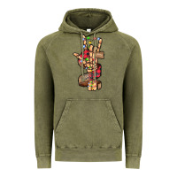 Vintage Olive merry christmas skeleton hand Vintage Hoodie - CowhideDigitalArt