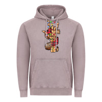 Vintage Zinc merry christmas skeleton hand Vintage Hoodie - CowhideDigitalArt