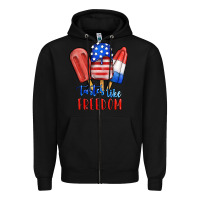 Tastes Like Freedom Zipper Hoodie | Teevron