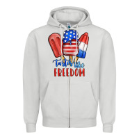 Dove Grey tastes like freedom Zipper Hoodie - JahusDesignShop