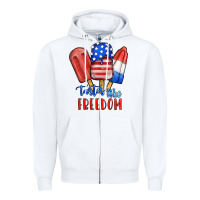 White tastes like freedom Zipper Hoodie - JahusDesignShop