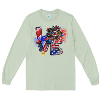 Matcha patriotic Love Long Sleeve Tee - CowhideDigitalArt