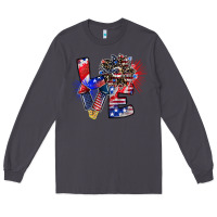 Smoke patriotic Love Long Sleeve Tee - CowhideDigitalArt