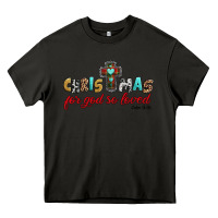 Asphalt christmas for god so loved john 3 16 Heavy Core Tee - Jasminsmagicworld