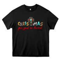 Black christmas for god so loved john 3 16 Heavy Core Tee - Jasminsmagicworld