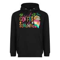 Black iced coffee and sunshine summer Heavyweight Hoodie - Jasminsmagicworld