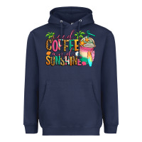 Navy iced coffee and sunshine summer Heavyweight Hoodie - Jasminsmagicworld