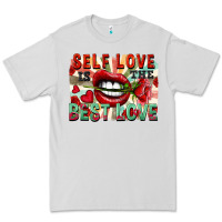 Dove Grey Self love is the best love Premium Tee - FaDigitalArtStudio