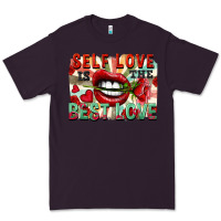 Plum Self love is the best love Premium Tee - FaDigitalArtStudio
